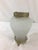 Metal French 1940's Frosted Floral Glass Vase With Brass Setting For Sale - Image 7 of 7