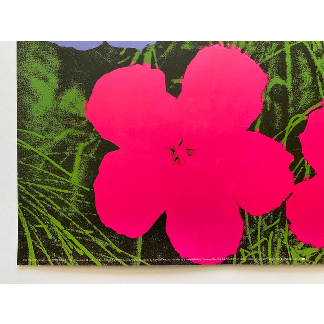Andy Warhol Foundation Vintage 1993 Offset Lithograph Print Pop Art Poster " Flowers " 1970 For Sale In Kansas City - Image 6 of 11