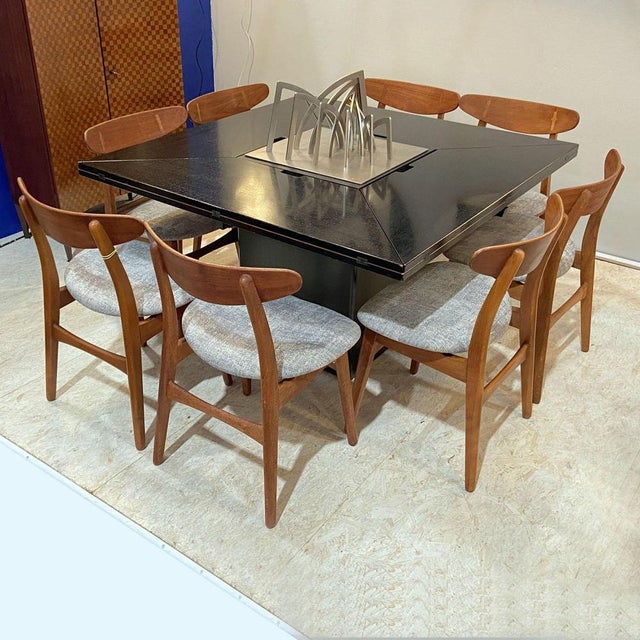Square Dining Table attributed to Pauvers Van Den Berghe, 1970s For Sale - Image 9 of 18
