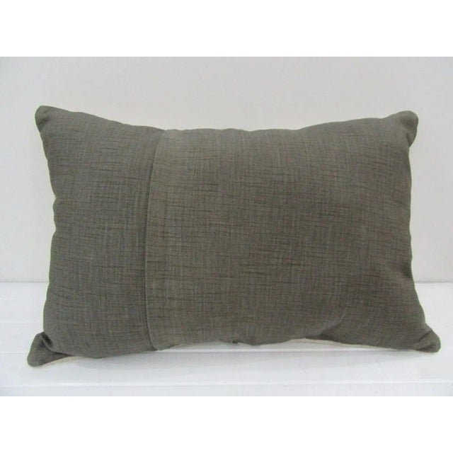 Contemporary Handmade Black Striped Natural Kilim Pillow Cover For Sale - Image 3 of 4