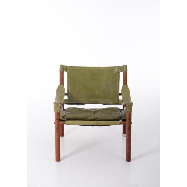 Animal Skin Sirocco Chair attributed to Arne Norell, Sweden, 1970s For Sale - Image 7 of 12