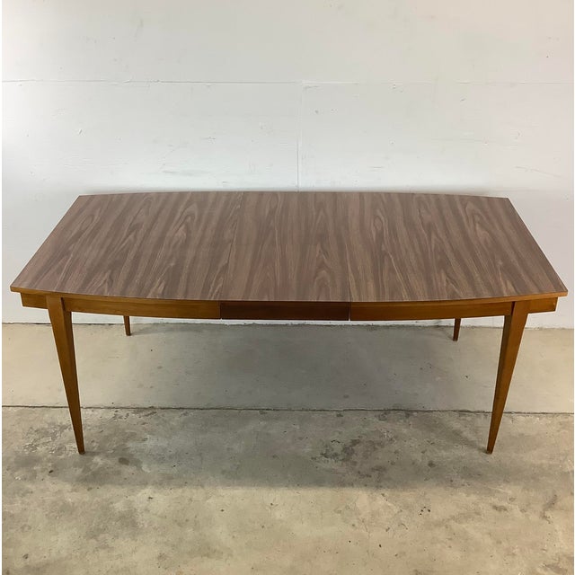 Mid-Century Dining Table With Removable Leaf | Chairish