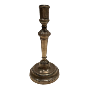 19th Century Verdun French Brass Candlestick