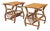 Rattan End Tables With Magazine Racks - A Pair For Sale