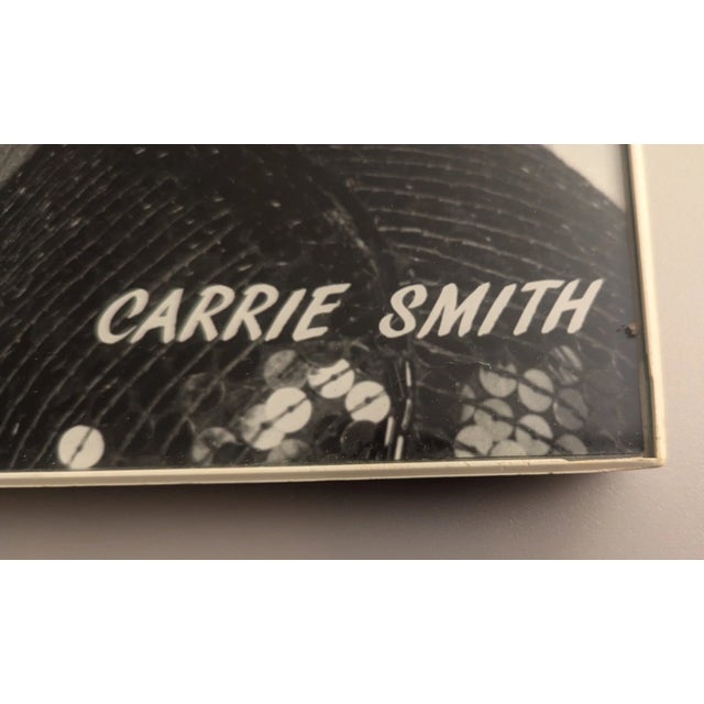 Vintage 1993 Framed Autographed Photo of Carrie Smith 8"x10" For Sale - Image 4 of 8