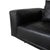 Moss Leather Three-Seater Black Sofa from COR For Sale - Image 5 of 12