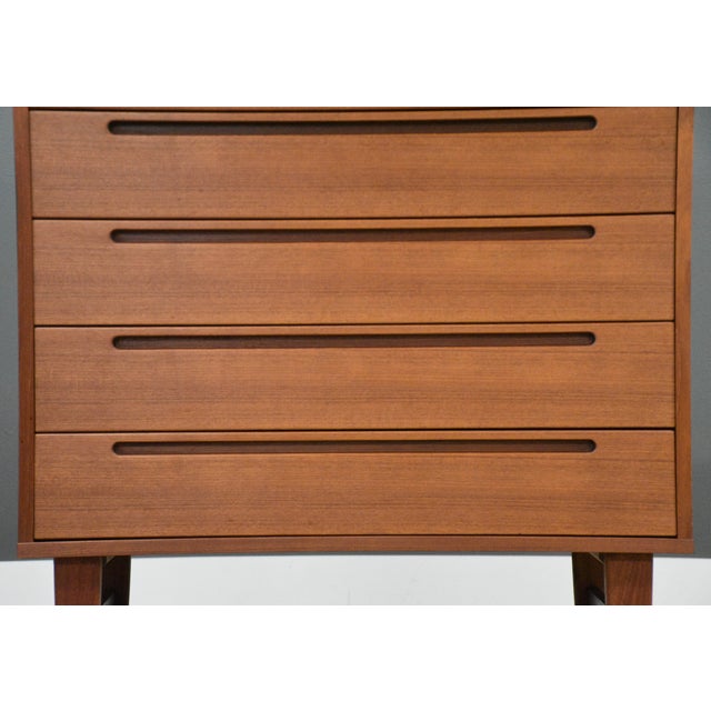 1960s 1960s Danish Modern Teak Tall Dresser by Torring Mobelfabrik For Sale - Image 5 of 11