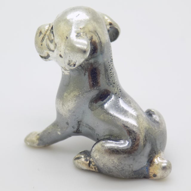 Vintage Italian Genuine Silver 800 Puppy Dog Figurine by Sorini, Arezzo, 1980s For Sale - Image 4 of 15