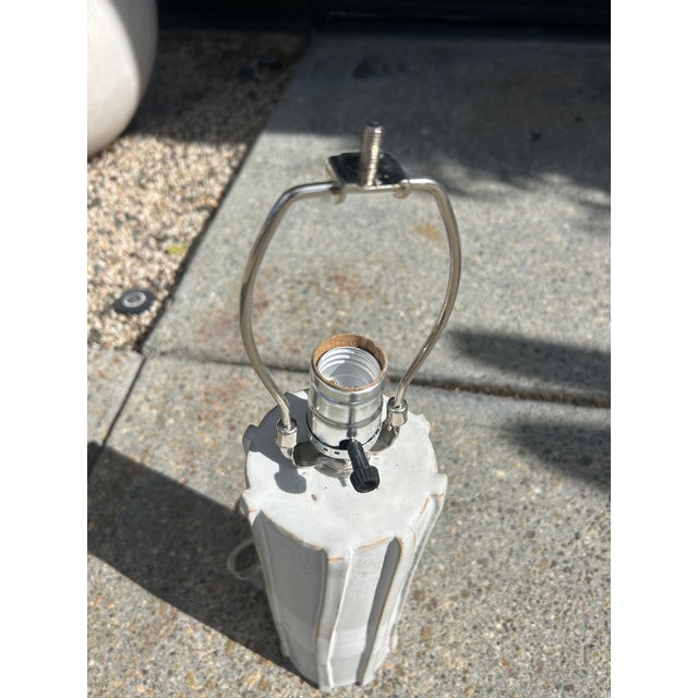 Mid 20th Century Handmade Ceramic Table Lamps by Kaimin Meehan - a Pair For Sale In Los Angeles - Image 6 of 11