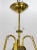 Mid-Century Modern Mid Century Brass & Glass Undulating 6-Arm Chandelier For Sale - Image 3 of 9