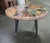 This fantastic oval table appears to be hand made with Stones from the Panama Canal with sand and pebbles on side edge and...