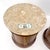Pair of Round Cylinder Shape Two Doors End Lamp Tables Stands Pull Out Trays For Sale - Image 15 of 18