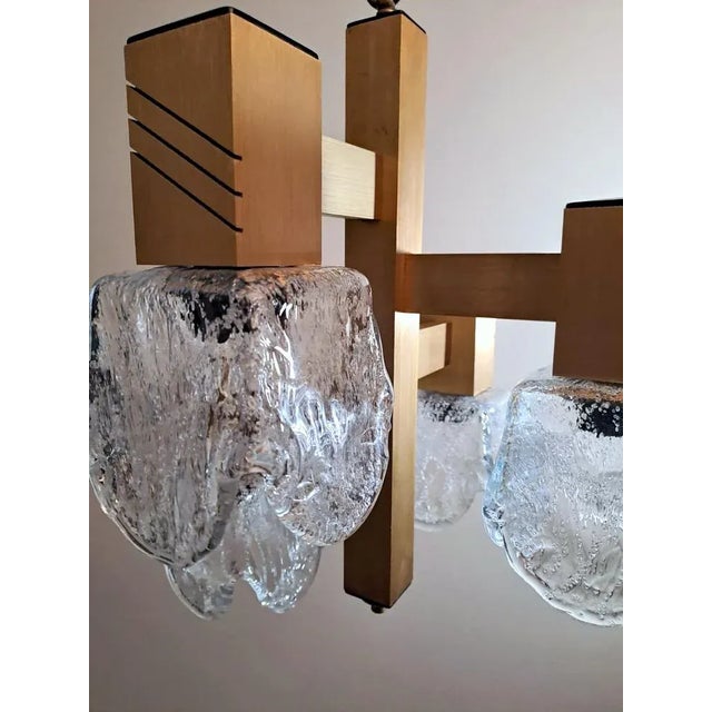 Space Age Chandelier in Aluminum and Half Crystal in the style of Sciolari Gaetano, 1964 For Sale - Image 11 of 13