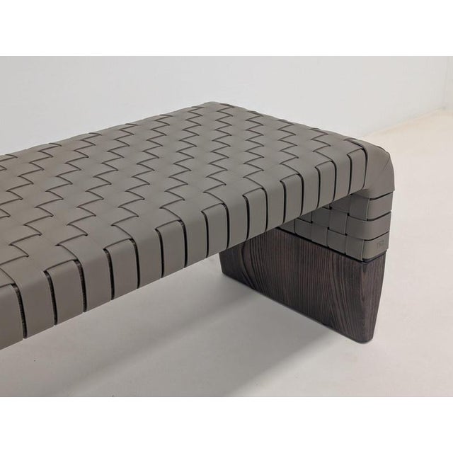 Black Brera Bench from Poltrona Frau For Sale - Image 8 of 13