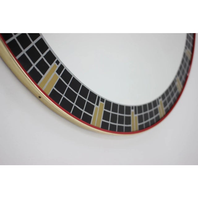 1970s Mid-Century Mozaic Wall Mirror, Germany, 1970s For Sale - Image 5 of 7