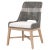 Tapestry Grey Mahogany Dining Chair, White Speckle Stripe & Dove Rope For Sale - Image 13 of 13