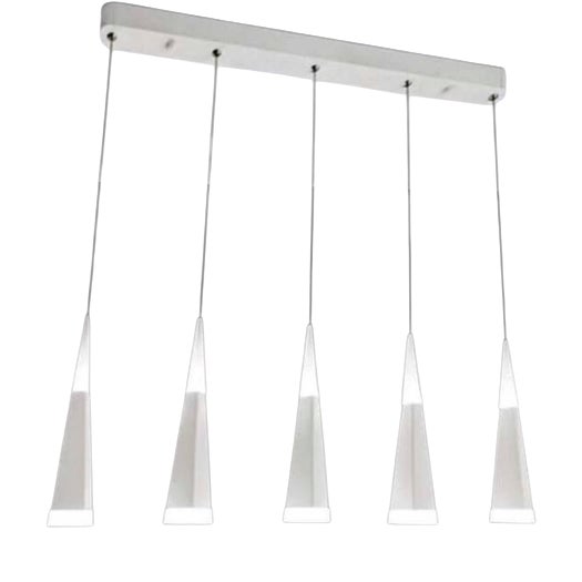 White Meteoriti Di Metallo Pendant Light in Aluminum and Acrylic by Jago For Sale