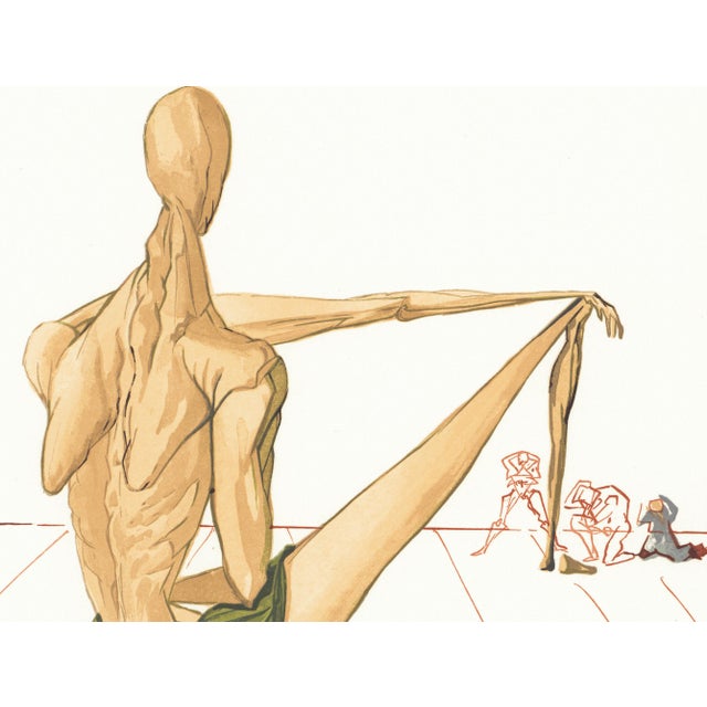 Abstract 1963 Dalí Divine Comedy Engraving Enfer Chant 5 "Minos" For Sale - Image 3 of 8