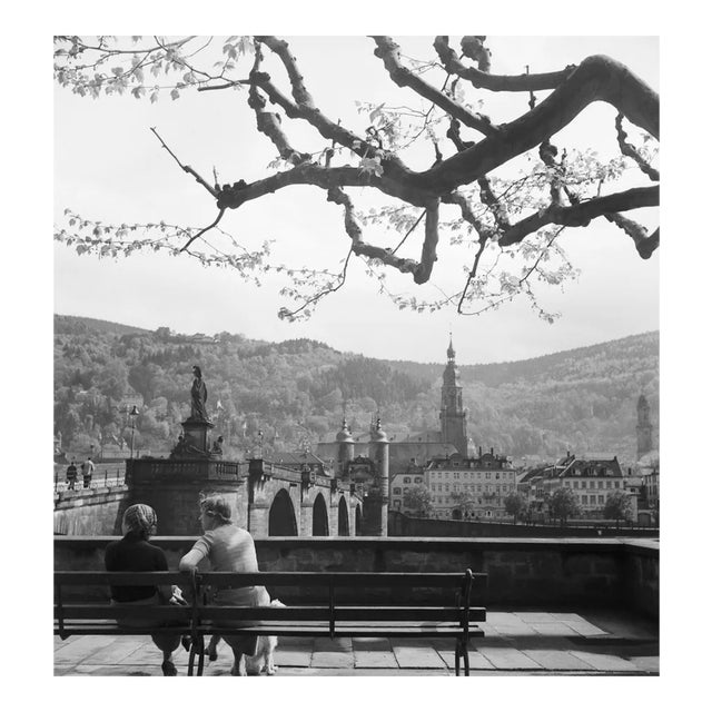 Women at Neckar Heiliggeist Church Heidelberg, Germany 1936, Printed 2021 For Sale