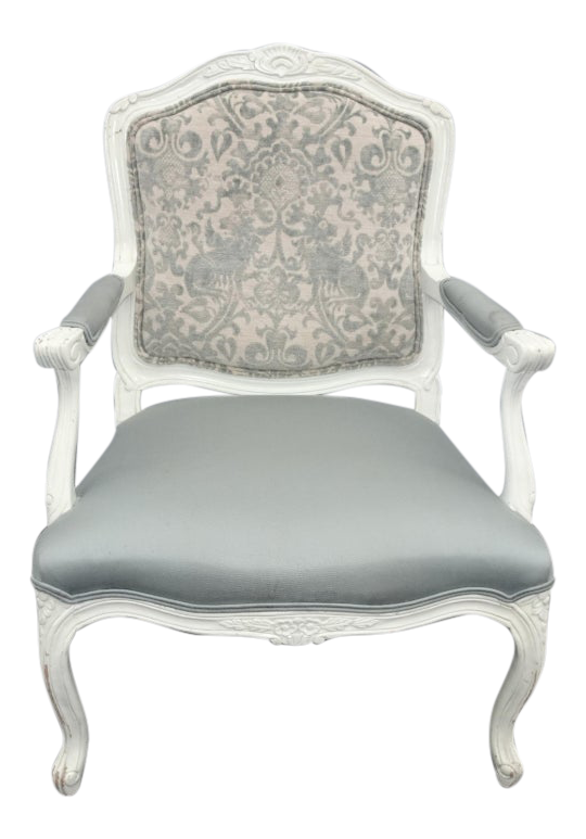 baby blue accent chair