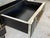 New Pair of Mirrored Low Nightstand in Black Mirror and Chrome With Drawer For Sale - Image 9 of 11
