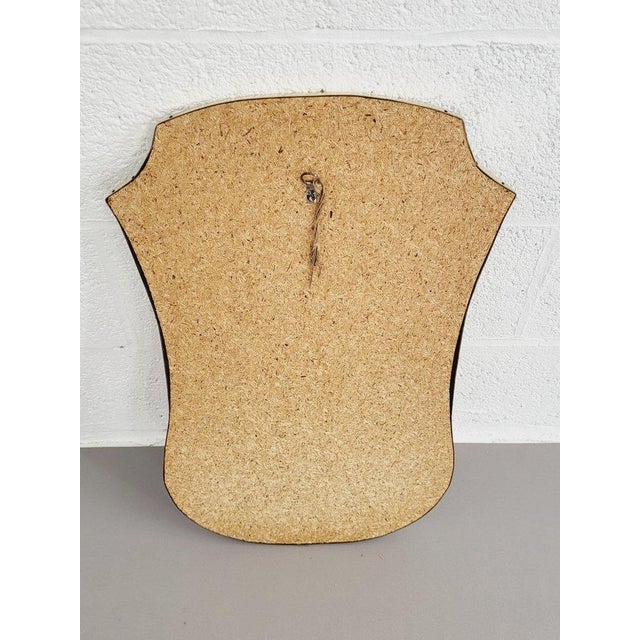 Gold Free-Form Mirror in Gilded Frame, 1960s For Sale - Image 8 of 10