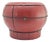 Chinese Red Lacquer Rice Bucket Decorative Storage Container 13" For Sale