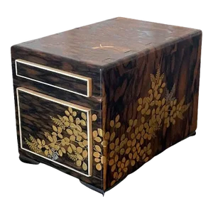 Fine Miniature Japanese Kodansu with Lacquer Inlays