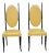 Pair of 1970s Italian Modern High-Back Sculptural Chairs For Sale