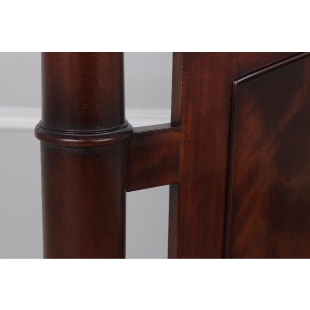 Baker Milling Road Flame Mahogany 4 Post Queen Size Bed For Sale - Image 9 of 15