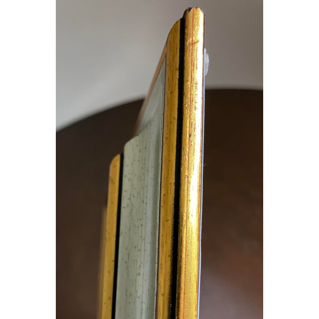 1990s French Chromolithograph Mona Lisa Print in Ornate Gilt and Silver Frame For Sale - Image 9 of 12