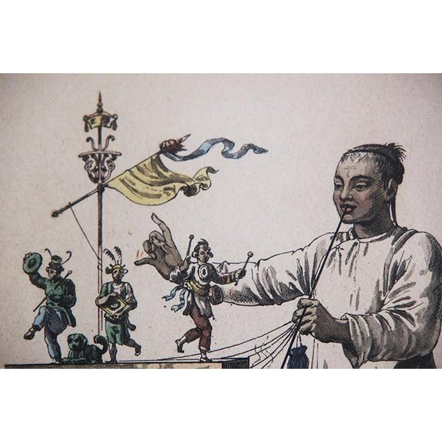 Early 20th Century Early 20th Century Framed Chinese Lithograph For Sale - Image 5 of 6