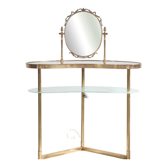 Illuminated Dressing Table, Italy, 1950s For Sale