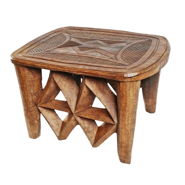 Mid 20th Century Vintage Large Tribal Nupe Stool / Table For Sale In Los Angeles - Image 6 of 6