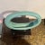Circa 1980s Postmodern Teal Ring Round Vase For Sale - Image 4 of 6