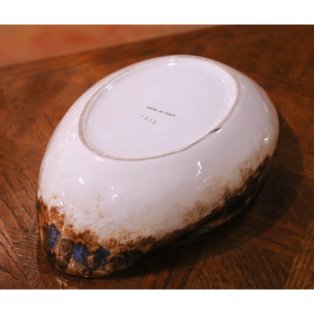 Late 20th Century Italian Majolica Duck Form Soup Tureen With Ladle For Sale - Image 15 of 16