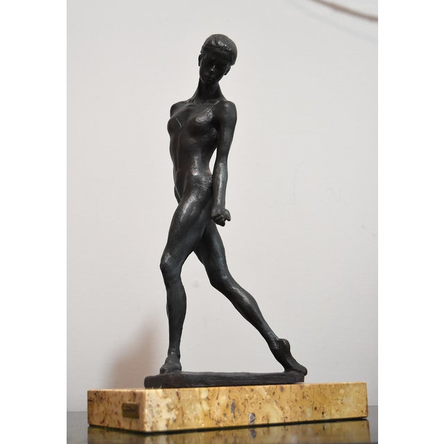 Vintage Modern Dancer or Ballerina Sculpture by Spanish Artist Josep Bofill For Sale - Image 12 of 18