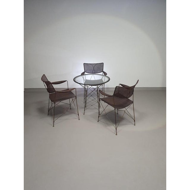 Rattan Dining Set from Yuzuru Yamakawa, Set of For Sale - Image 4 of 18