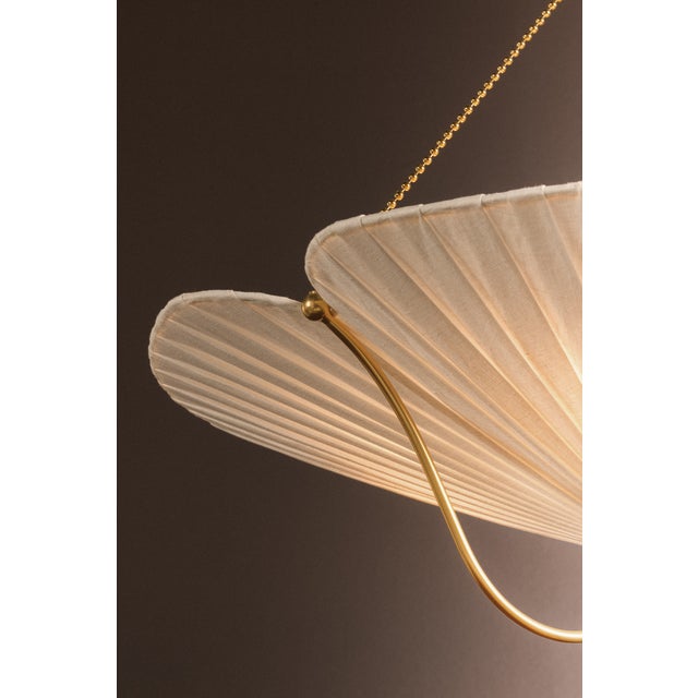 Hudson Valley Lighting Gerhard 28 in. 3 Light Pendant in Aged Brass Finish For Sale - Image 10 of 11