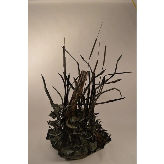 Interesting copper and driftwood fountain. Large and impressive item, sculptural and decorative presence. Can be used as...