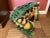 This is a German Steiff production large frog. He was made to be a footstool or ottoman. Possibly a seat for a small...