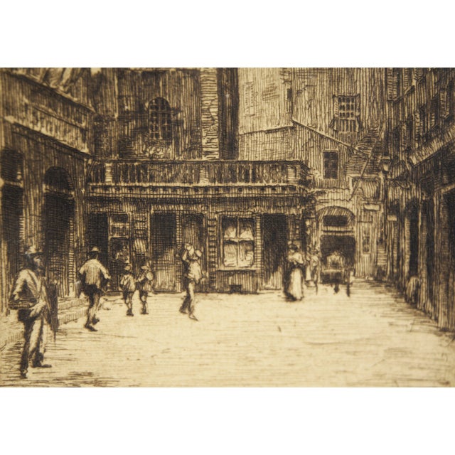 Church of San Pietro in Banchi, Italy - 1908 Original Etching by George Walter Chandler For Sale - Image 4 of 8