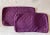 Purple Pair of Purple Vintage Fabric Lumbar Pillow Covers For Sale - Image 8 of 10
