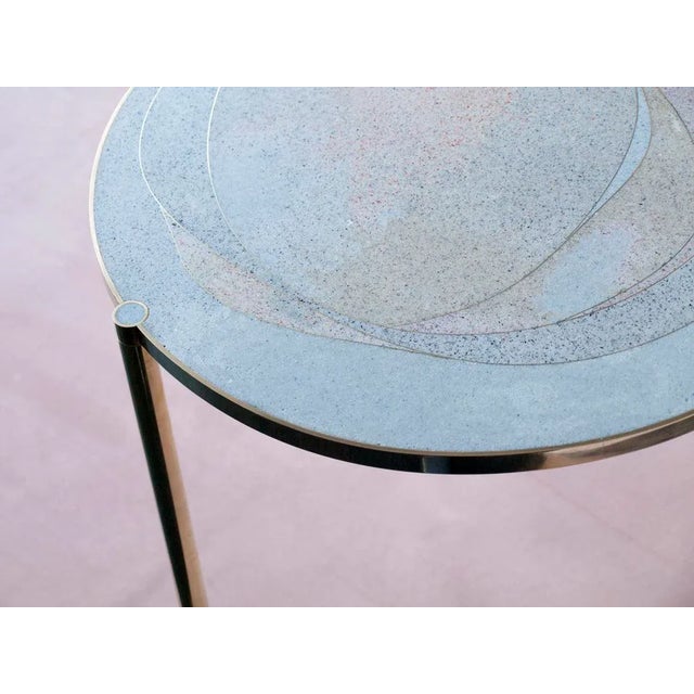 Metal Soft Blue TINCT Table by Justyna Poplawska For Sale - Image 7 of 8