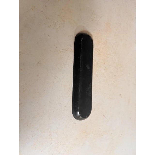 Japanese Wooden Pen Holder in Black and Gold Color For Sale - Image 3 of 6