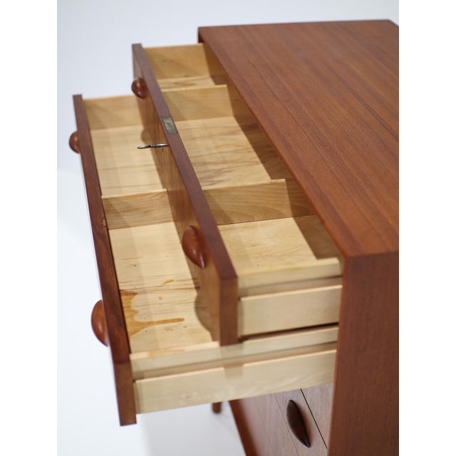 Model 314 Chest of Drawers in Teak by Johannes Sorth for Nexo Møbelfabrik, Denmark, 1960s For Sale - Image 4 of 16