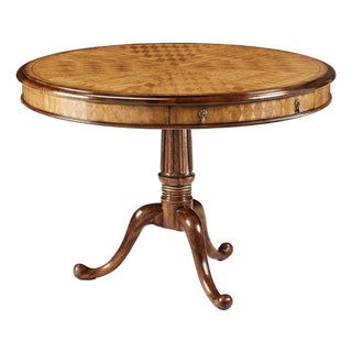 George III Parquetry Center Table For Sale