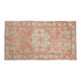 Vintage Distressed Oushak Rug - 2'10" X 5' For Sale