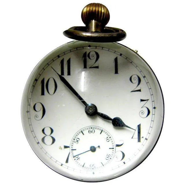 1910s Glassball Clock For Sale In Denver - Image 6 of 6