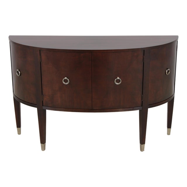 Ethan Allen Cherry Demilune Four-Door Buffet Sideboard For Sale